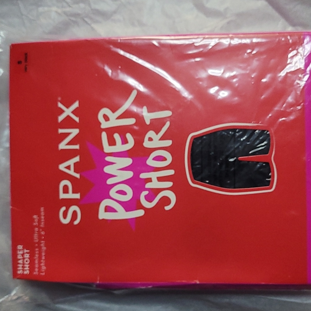Small SPANX Power Short Shaper Very Black Seamless Ultra soft Lightweight - Picture 1 of 9